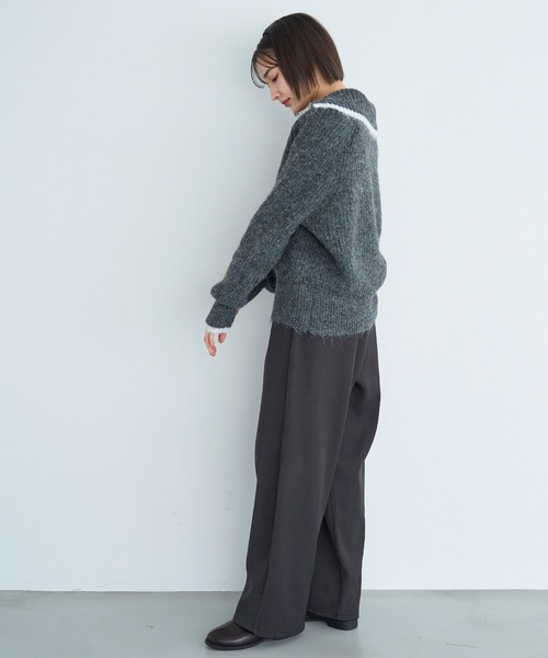 裏ボア リラックスワイドパンツ【585117】（その他パンツ）｜mil（ミル