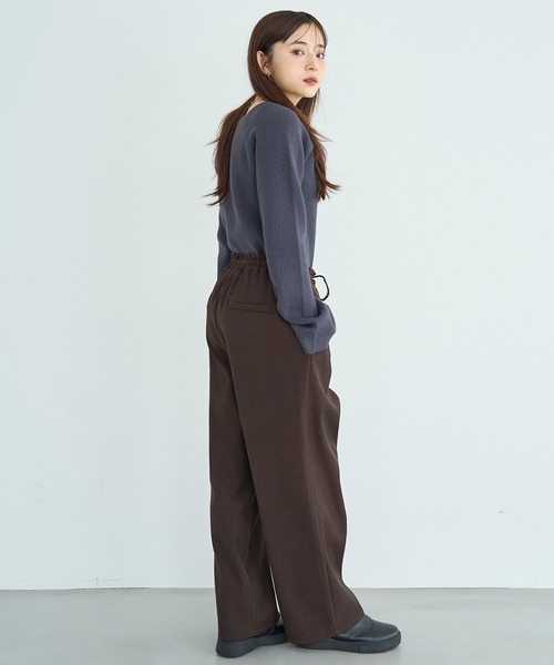 mil(ミル)の「裏ボア リラックスワイドパンツ【585117】(その他パンツ・レディース・チャコールグレー/ダークブラウン/モカ・FREE/S-Short/S-Regular/M-Short/M-Regular)」の17枚目の写真