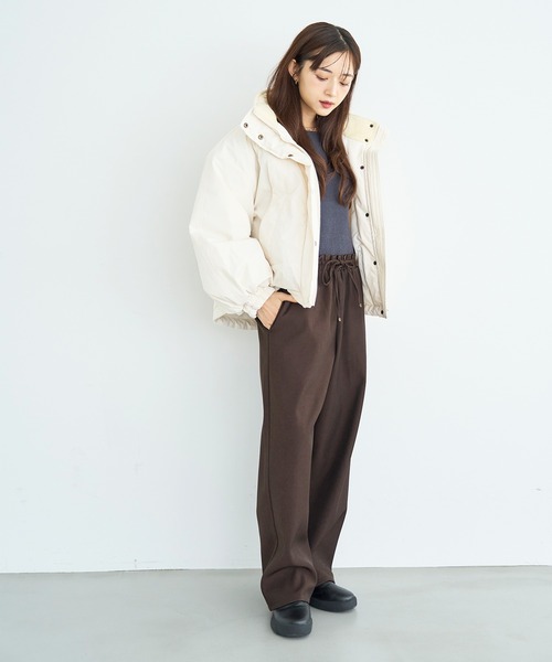 mil(ミル)の「裏ボア リラックスワイドパンツ【585117】(その他パンツ・レディース・チャコールグレー/ダークブラウン/モカ・FREE/S-Short/S-Regular/M-Short/M-Regular)」の21枚目の写真