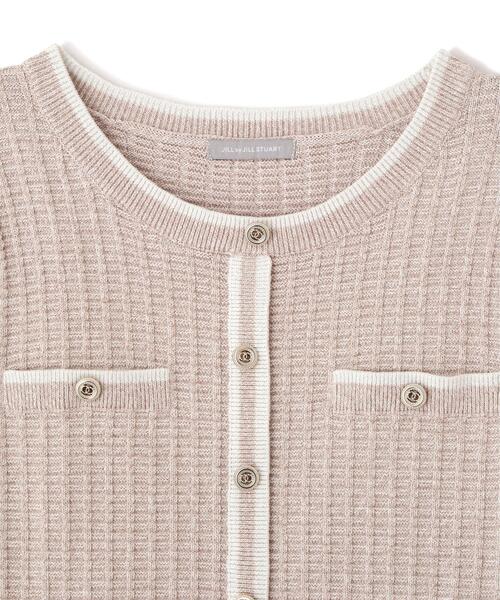JILL by JILL STUART（ジルバイジルスチュアート）の「◇ラメツイード配色ニットワンピース（ワンピース・レディース・ネイビー/ピンク/ブルー・FREE）」の12枚目の写真