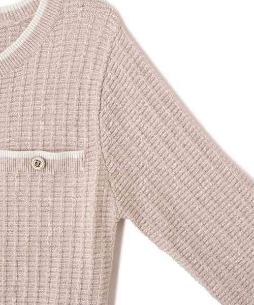 JILL by JILL STUART（ジルバイジルスチュアート）の「◇ラメツイード配色ニットワンピース（ワンピース・レディース・ネイビー/ピンク/ブルー・FREE）」の13枚目の写真