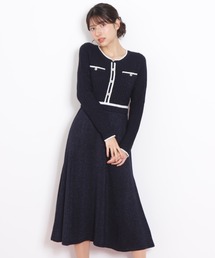 JILL by JILL STUART | ◇ラメツイード配色ニットワンピース(ワンピース)