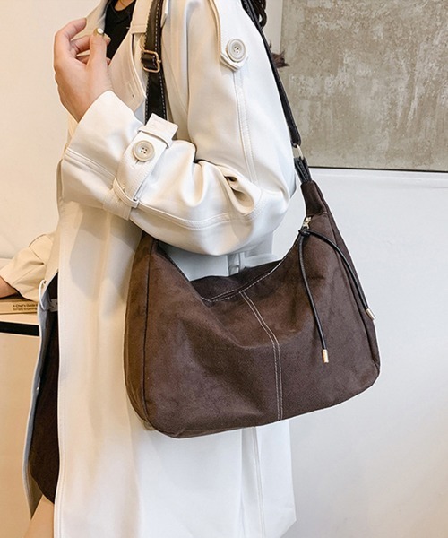 Miniministore(ミニミニストア)の「ショルダーバッグ レディース スエード調(ショルダーバッグ・レディース・ブラック/ブラウン/キャメル・FREE)」の13枚目の写真