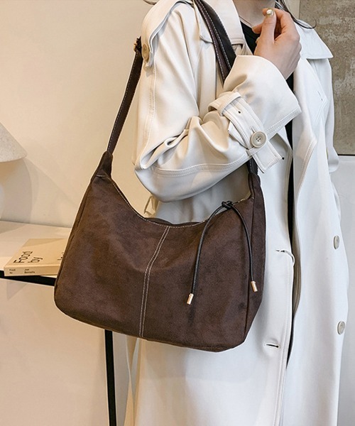 Miniministore(ミニミニストア)の「ショルダーバッグ レディース スエード調(ショルダーバッグ・レディース・ブラック/ブラウン/キャメル・FREE)」の14枚目の写真