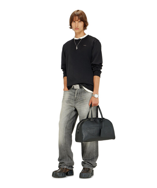 DIESEL(ディーゼル)の「メンズ 長袖Tシャツ T-MIEGOR-LS-MET(Tシャツ/カットソー・メンズ・ホワイト/ブラック・XXX-LARGE/MEDIUM/X-LARGE/X-SMALL/XX-LARGE/SMALL/LARGE)」の3枚目の写真