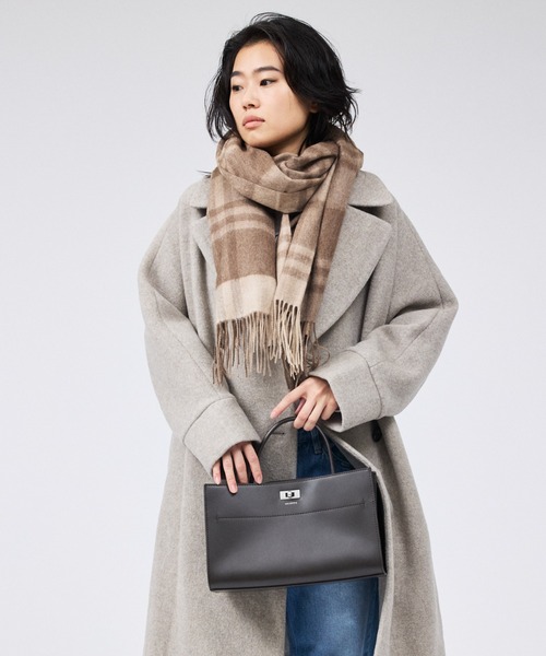 Rouge vif（ルージュヴィフ）の「カシミヤ大判ストール / マフラー（マフラー・レディース・グリーン/ブラウン/パープル・フリー）」の15枚目の写真