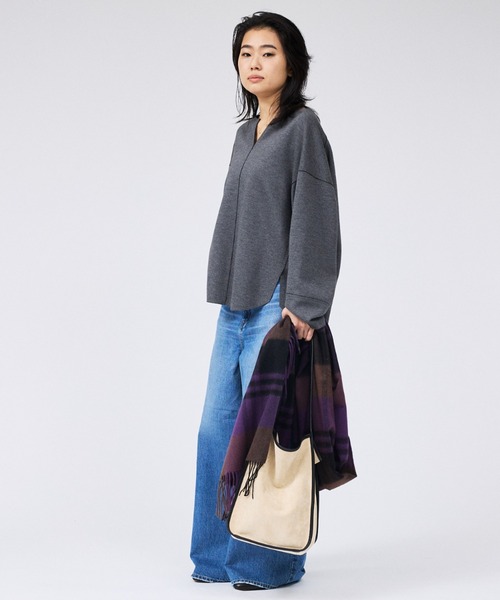 Rouge vif（ルージュヴィフ）の「カシミヤ大判ストール / マフラー（マフラー・レディース・グリーン/ブラウン/パープル・フリー）」の17枚目の写真