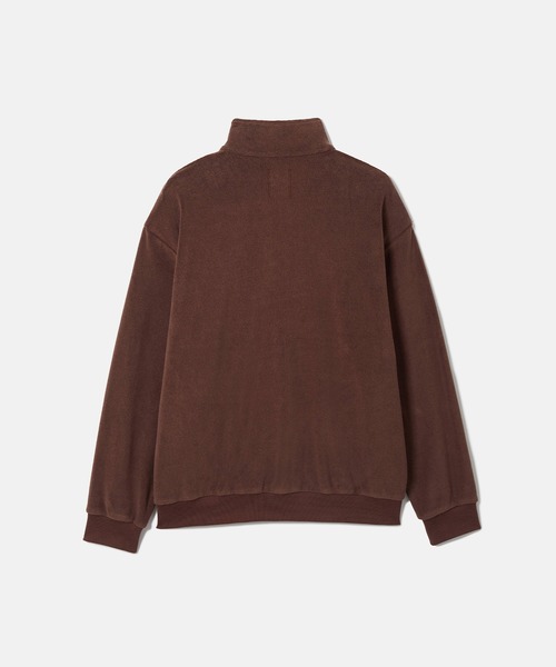 SEAGREEN（シーグリーン）の「SEAGREEN(シーグリーン) PLANE PILE HALFZIP PULLOVER（その他トップス・メンズ・アイボリー/ブラウン・2/1/3）」の3枚目の写真