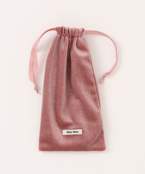 miu miu（ミュウミュウ）の「【miumiu/ミュウミュウ】オーバル サングラス MU11WS 1AB5S0（サングラス・レディース・ブラック・FREE）」の2枚目の写真