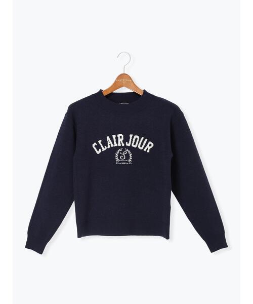 Lugnoncure（ルノンキュール）の「エンブレムロゴニット（ニット/セーター・レディース・グリーン/ネイビー/モカ/オフホワイト・F）」の18枚目の写真