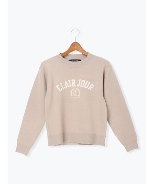 Lugnoncure（ルノンキュール）の「エンブレムロゴニット（ニット/セーター・レディース・グリーン/ネイビー/モカ/オフホワイト・F）」の19枚目の写真