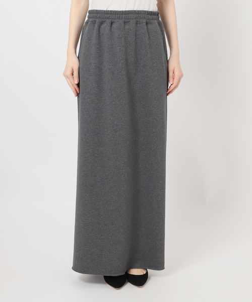 【新品】Deuxieme Classe スムースニットスカート　グレー 新品】Deuxieme Classe スムースニットスカート グレー