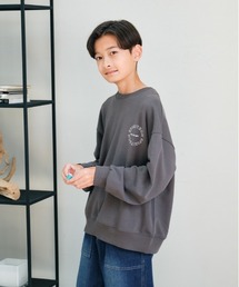 Right-on | 【Refurbish】フロントロゴ スウェットプルオーバー (キッズ / ボクシーシルエット / スタイリッシュ / デイリーユース)(スウェット)
