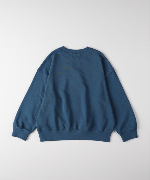 Right-on(ライトオン)の「【Refurbish】フロントロゴ スウェットプルオーバー (キッズ / ボクシーシルエット / スタイリッシュ / デイリーユース)(スウェット・キッズ・ブルー/オフホワイト/ブラック/ダークグレー・110/120/130/140/150/160)」の5枚目の写真
