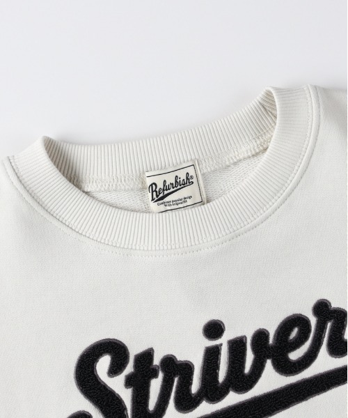 Right-on(ライトオン)の「【Refurbish】フロントロゴ スウェットプルオーバー (キッズ / ボクシーシルエット / スタイリッシュ / デイリーユース)(スウェット・キッズ・ブルー/オフホワイト/ブラック/ダークグレー・110/120/130/140/150/160)」の7枚目の写真