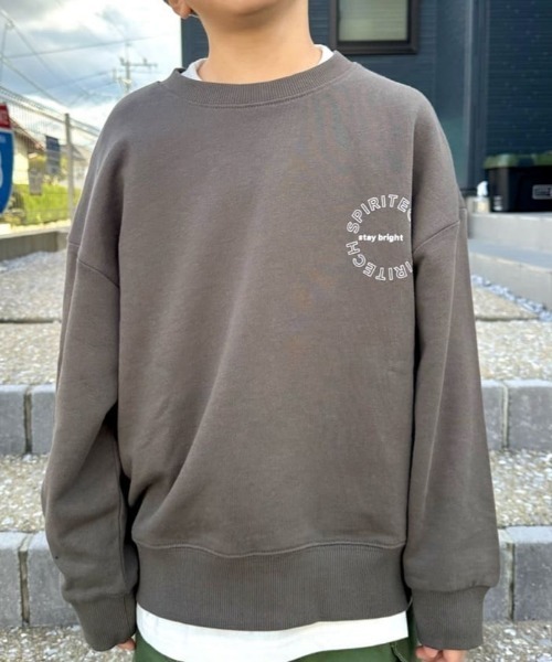 Right-on(ライトオン)の「【Refurbish】フロントロゴ スウェットプルオーバー (キッズ / ボクシーシルエット / スタイリッシュ / デイリーユース)(スウェット・キッズ・ブルー/オフホワイト/ブラック/ダークグレー・110/120/130/140/150/160)」の21枚目の写真