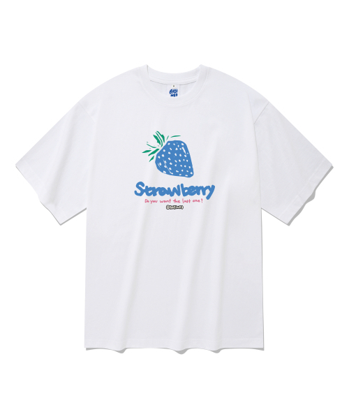 RADINEO(ラディネオ)の「20番手ブルーストロベリー半袖Tシャツホワイト(Tシャツ/カットソー・メンズ・その他・LARGE/MEDIUM/X-LARGE)」の1枚目の写真