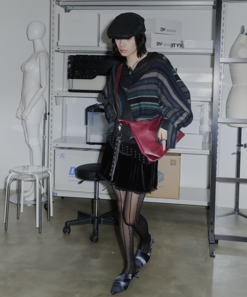 DTYYPE（ドタイプ）の「ヴィンテージライクハンチング帽（ハンチング/ベレー帽・レディース・ブラウン/ブラック・FREE）」の8枚目の写真