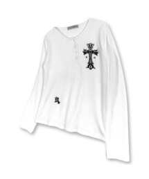 DAMISH（ダミシュ）の「ゴシッククロスヘンリーネックロングスリーブ_アイボリー（Tシャツ/カットソー）」