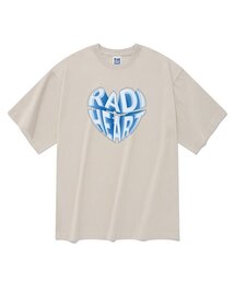ハートバルーン 半袖Tシャツ ベージュ