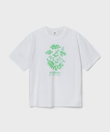 ブルーミングフラワー 半袖Tシャツ_グリーン