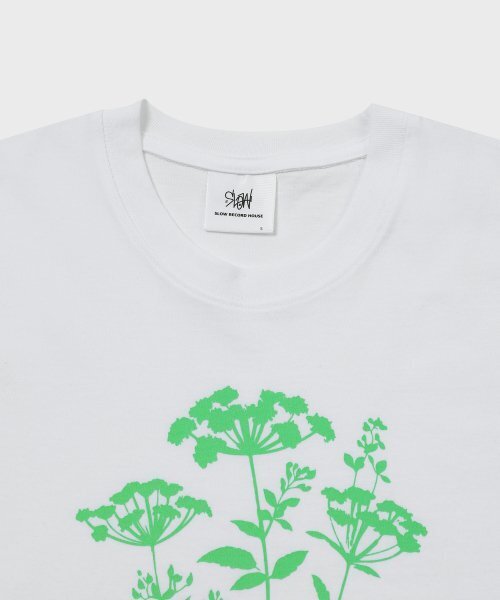 SLOW RECORD HOUSE(スローレコードハウス)の「ブルーミングフラワー 半袖Tシャツ_グリーン(Tシャツ/カットソー・レディース・その他・MEDIUM/SMALL)」の4枚目の写真