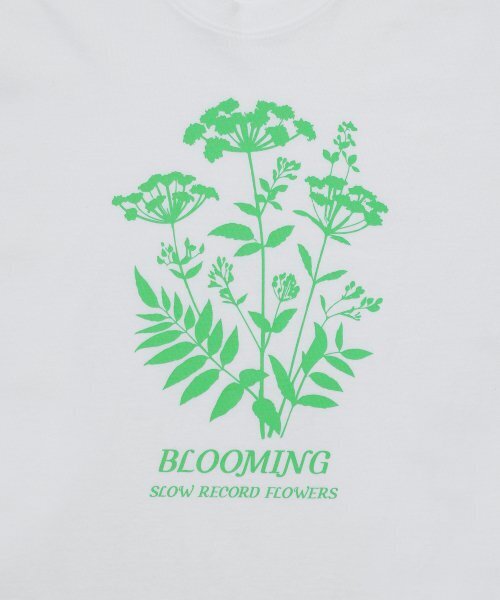 SLOW RECORD HOUSE(スローレコードハウス)の「ブルーミングフラワー 半袖Tシャツ_グリーン(Tシャツ/カットソー・レディース・その他・MEDIUM/SMALL)」の5枚目の写真