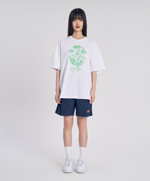 SLOW RECORD HOUSE(スローレコードハウス)の「ブルーミングフラワー 半袖Tシャツ_グリーン(Tシャツ/カットソー・レディース・その他・MEDIUM/SMALL)」の6枚目の写真