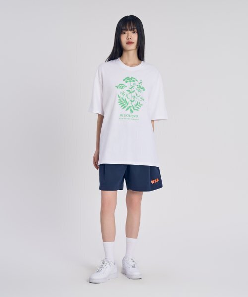 SLOW RECORD HOUSE(スローレコードハウス)の「ブルーミングフラワー 半袖Tシャツ_グリーン(Tシャツ/カットソー・レディース・その他・MEDIUM/SMALL)」の8枚目の写真