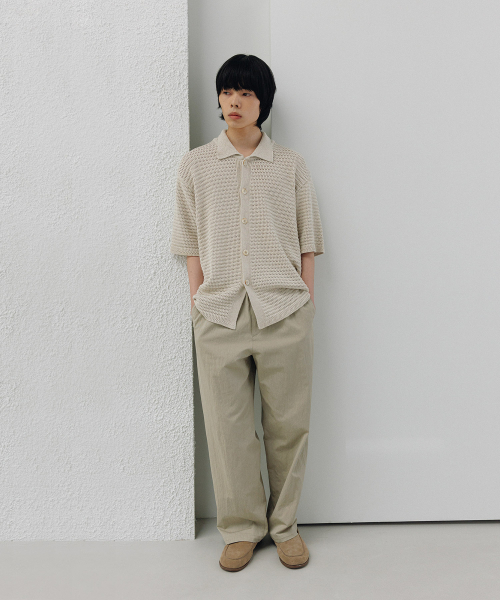 BLANKROOM(ブランクルーム)の「POTTER バンディングパンツ_ベージュ(その他パンツ・メンズ・その他・4/3/2/1)」の3枚目の写真