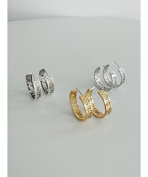 August Harmony(オーガストハーモニー)の「Big Unroutine Hoop Earring - Silver(ピアス(両耳用)・レディース・その他・FREE)」の3枚目の写真