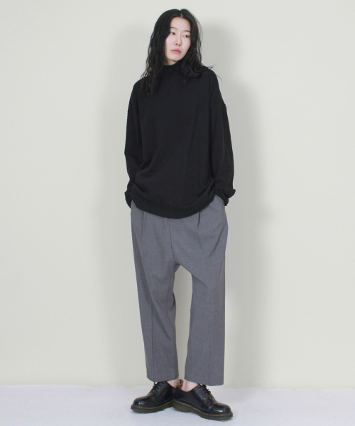 DEMARC(ドゥマーク)の「ソリッドストレートルーズバギーフィットパンツグレー(スラックス・レディース・その他・MEDIUM/LARGE)」の3枚目の写真