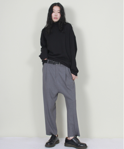 DEMARC(ドゥマーク)の「ソリッドストレートルーズバギーフィットパンツグレー(スラックス・レディース・その他・MEDIUM/LARGE)」の5枚目の写真