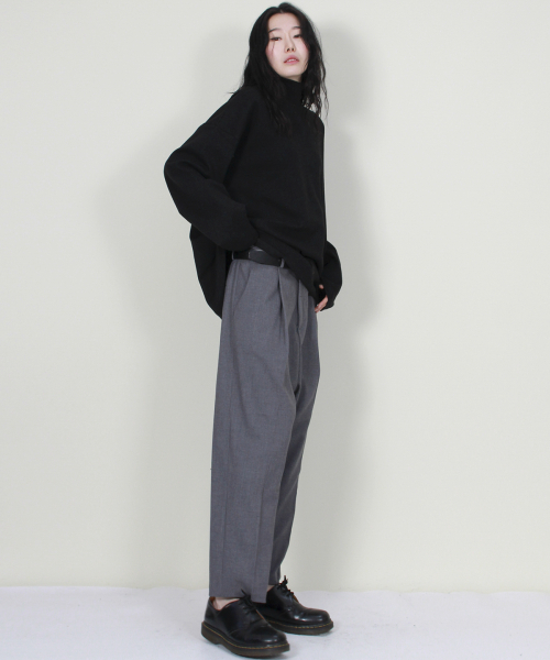 DEMARC(ドゥマーク)の「ソリッドストレートルーズバギーフィットパンツグレー(スラックス・レディース・その他・MEDIUM/LARGE)」の6枚目の写真