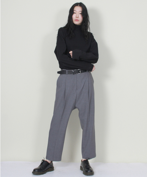 DEMARC(ドゥマーク)の「ソリッドストレートルーズバギーフィットパンツグレー(スラックス・レディース・その他・MEDIUM/LARGE)」の8枚目の写真