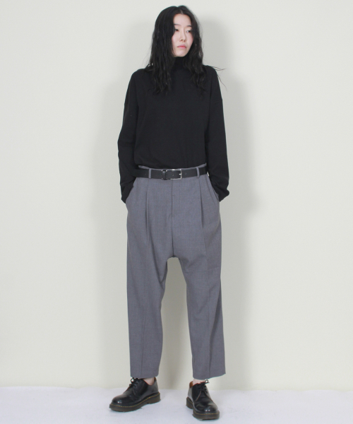 DEMARC(ドゥマーク)の「ソリッドストレートルーズバギーフィットパンツグレー(スラックス・レディース・その他・MEDIUM/LARGE)」の9枚目の写真