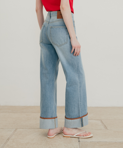SSIN AND LEE(シンアンドリー)の「(W)サントリーニビレッジターンアップデニムパンツ(デニムパンツ・レディース・その他・SMALL/X-SMALL)」の2枚目の写真