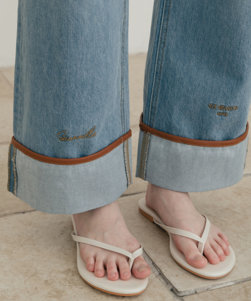 SSIN AND LEE(シンアンドリー)の「(W)サントリーニビレッジターンアップデニムパンツ(デニムパンツ・レディース・その他・SMALL/X-SMALL)」の3枚目の写真