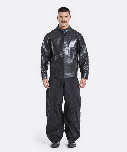 51%(フィフティーワンパーセント)の「Banding rider leather jacket - Black(ライダースジャケット・メンズ・その他・MEDIUM/LARGE)」の2枚目の写真