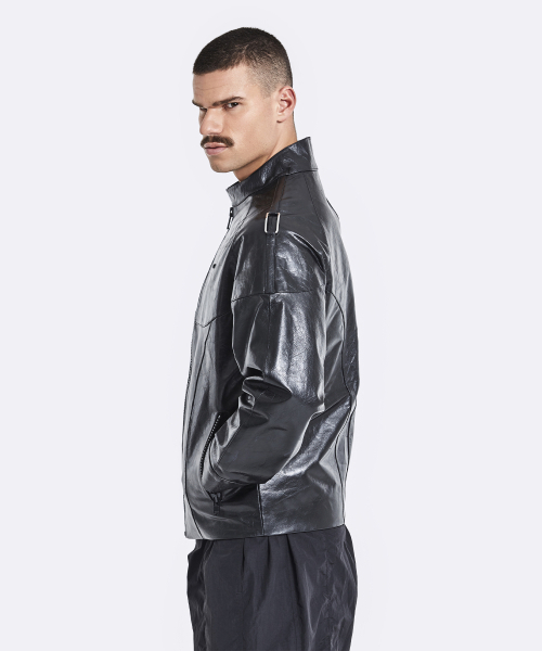 51%(フィフティーワンパーセント)の「Banding rider leather jacket - Black(ライダースジャケット・メンズ・その他・MEDIUM/LARGE)」の6枚目の写真