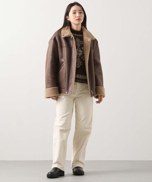 Liyoca（リヨカ）の「シャギーノルディックニット（ニット/セーター・レディース・ブラウン・FREE）」の20枚目の写真