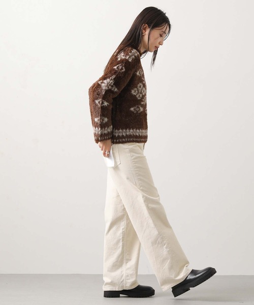 Liyoca（リヨカ）の「シャギーノルディックニット（ニット/セーター・レディース・ブラウン・FREE）」の12枚目の写真