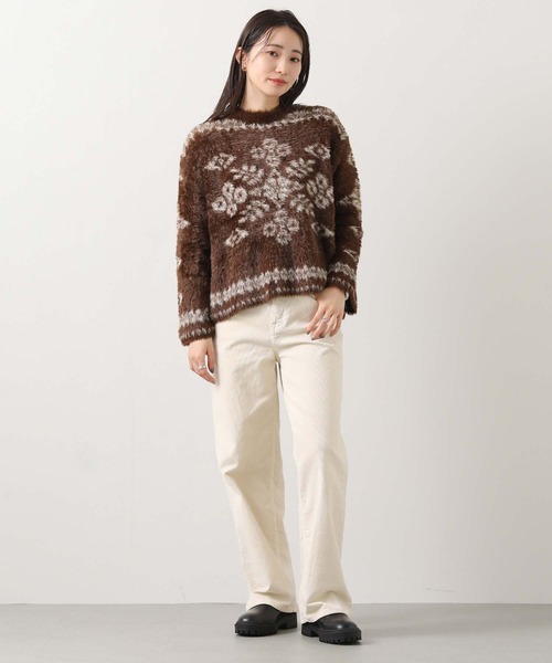 Liyoca（リヨカ）の「シャギーノルディックニット（ニット/セーター・レディース・ブラウン・FREE）」の13枚目の写真