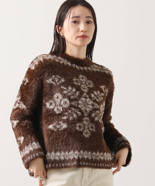 Liyoca（リヨカ）の「シャギーノルディックニット（ニット/セーター・レディース・ブラウン・FREE）」の14枚目の写真