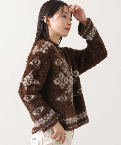 Liyoca（リヨカ）の「シャギーノルディックニット（ニット/セーター・レディース・ブラウン・FREE）」の17枚目の写真