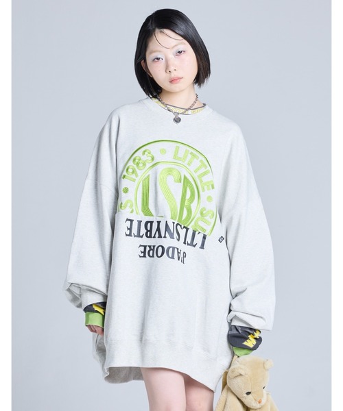 Little sunny bite（リトルサニーバイト）の「【8】【it】【Little Sunny Bite】logo sweat top（スウェット・レディース・ピンク/グレー/ブラック・SMALL/MEDIUM）」の8枚目の写真