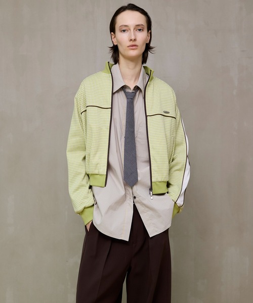 MAISON SPECIAL(メゾンスペシャル)の「Striped Tie Shirt/ストライプネクタイシャツ(シャツ/ブラウス・レディース・ブラウン/グレー/ブルー・FREE)」の13枚目の写真