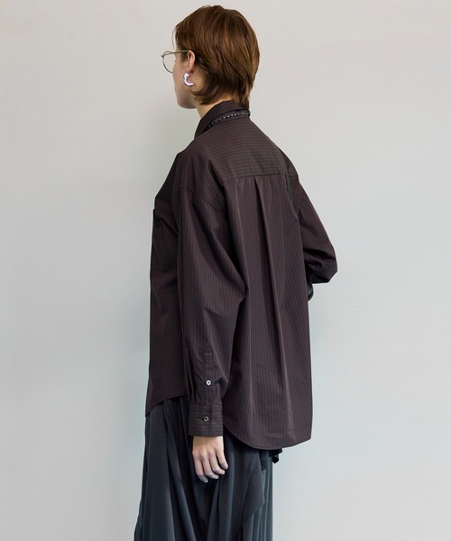 Striped Tie Shirt/ストライプネクタイシャツ（シャツ/ブラウス