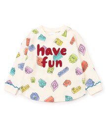 BIT'Z | 楽しく遊ぼう総柄長袖Tシャツ(Tシャツ/カットソー)