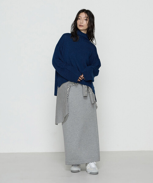 COMME CA Wardrobe（コムサワードローブ）の「天竺編 ハイネックニットプルオーバー（ニット/セーター・レディース・レッド/ブルー/アイボリー・FREE）」の14枚目の写真